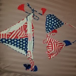 American flag bikini